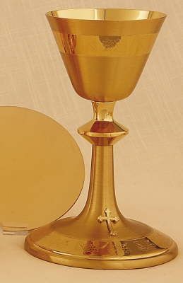Gold Ciborium With Lid B-7335G Host Capacity 200 10 -?